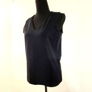 Liz Claiborne Black Fitted Sleeveless Top (Size‎ Small)